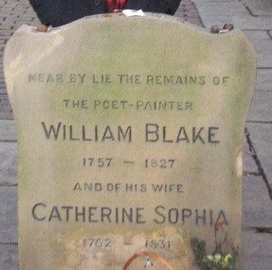 William Blake Grave Stone, 1757 - 1827 Headstone