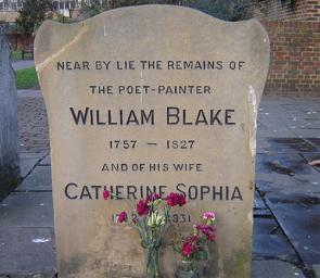 William Blake Grave, 1757 - 1827 Headstone