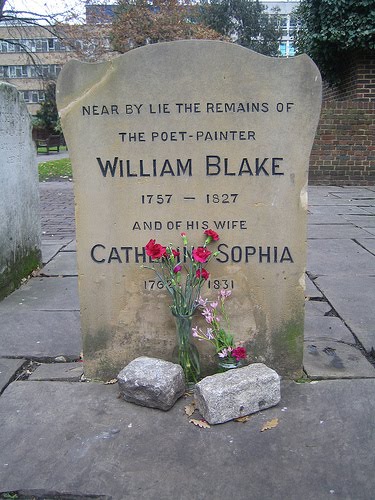 William Blake Grave Stone, 1757 - 1827 Headstone